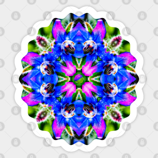 Delicious borage vegetable pattern. Sticker by PatternFlower